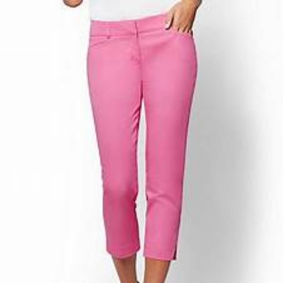 NYC 7TH AVENUE SLIM STRAIGHT CROP CAPRI STRETCH - Picture 1 of 5